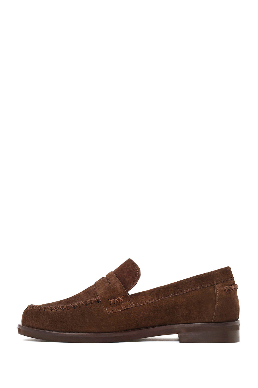 Woman Brown Suede Loafer