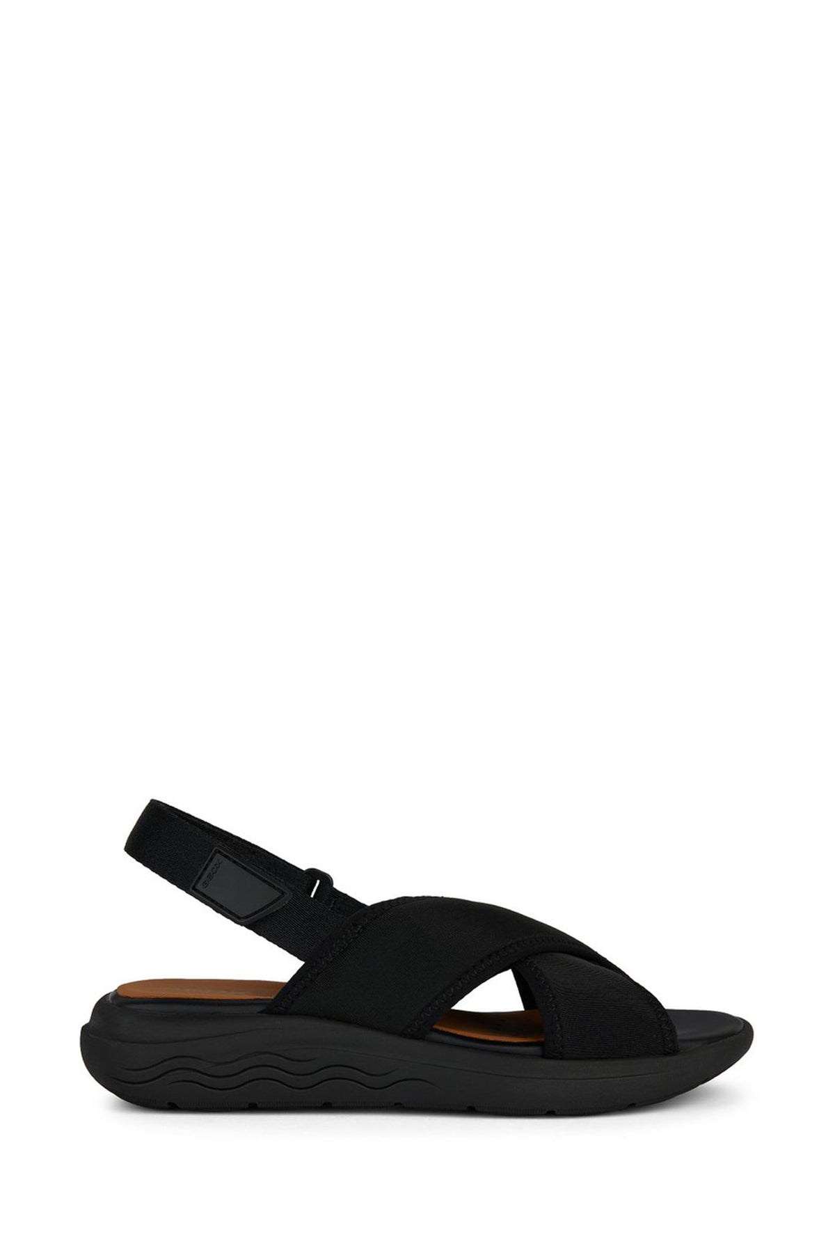 Geox Kadın Siyah Spherica Bilekten Bantlı Kumaş Sandalet D45SVD00011C9999 | Derimod