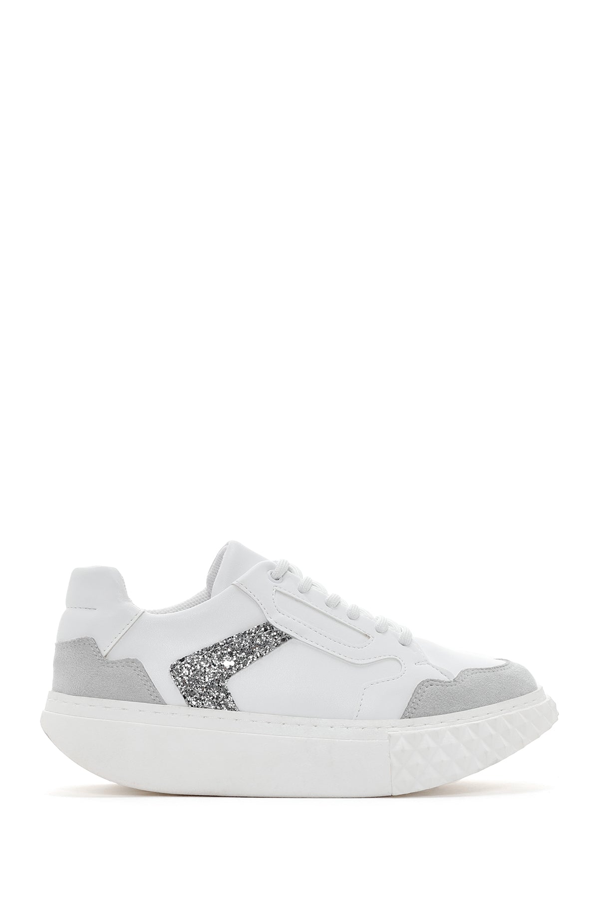 Women's White Thick Soled Sneaker 23SFE218314 | Derimod