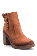 Women's Suede Heeled Boots | Derimod