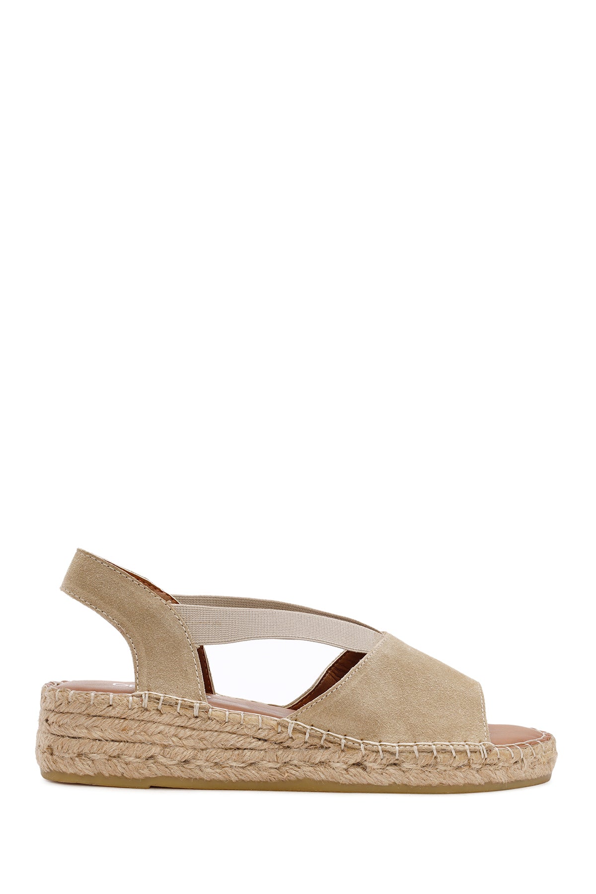 Women's Beige Leather Sandals 24SFD206610 | Derimod