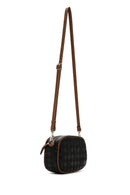 Women's Black Long Strap Printed Crossbody Bag | Derimod