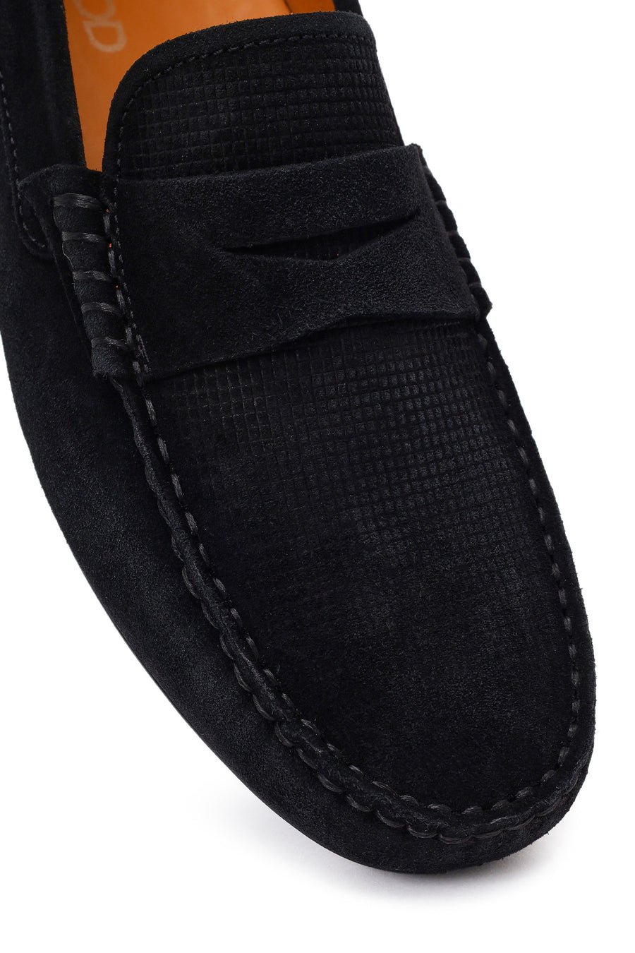 Erkek Siyah Süet Deri Loafer