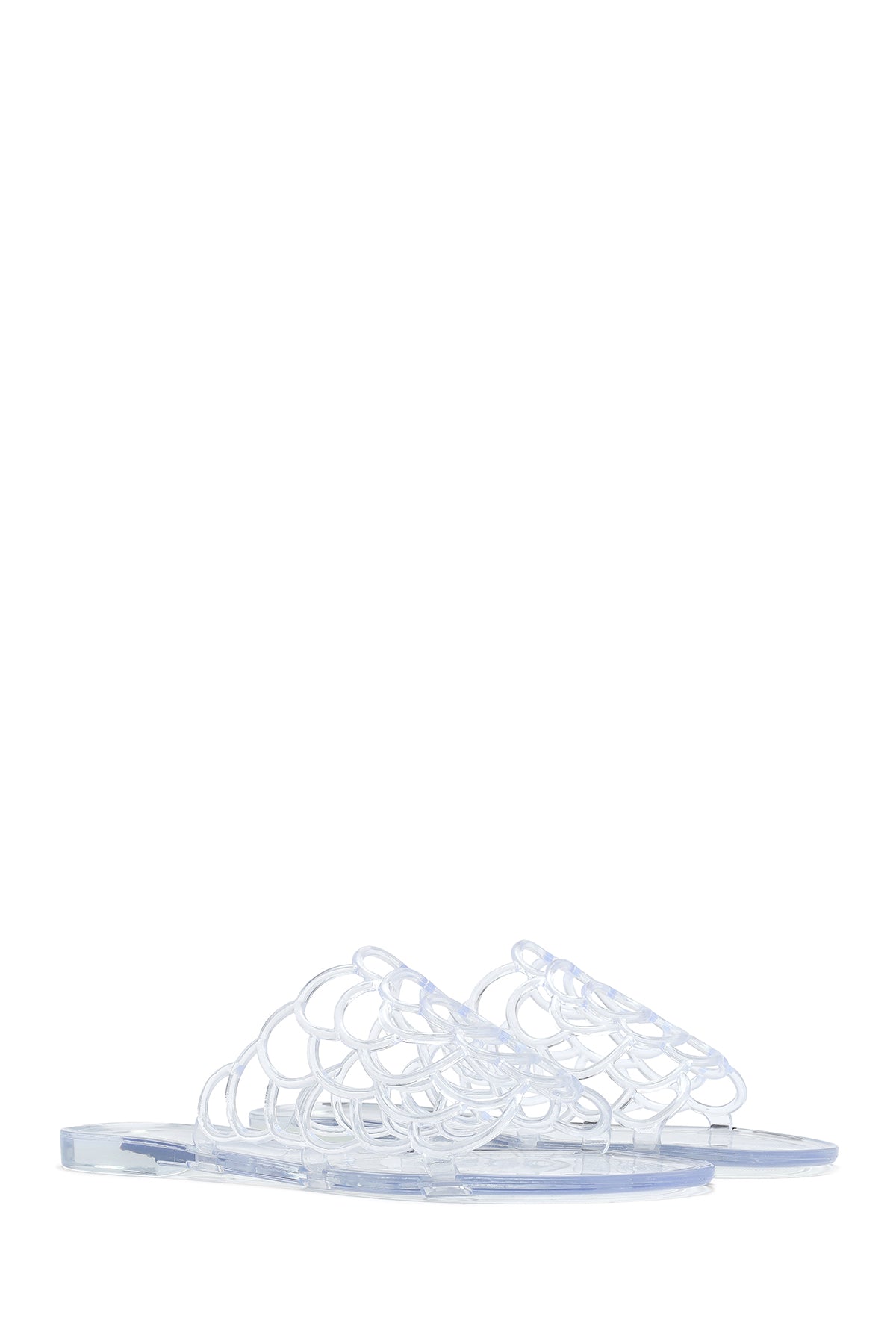 Kadın Şeffaf Desenli Jelly Terlik