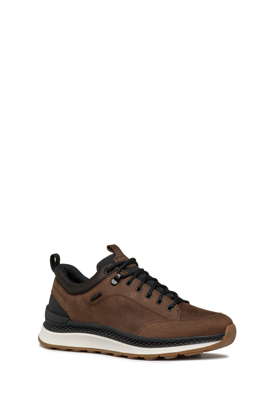 Geox Erkek Kahverengi U Spherica Actif Bağcıklı Waterproof Deri Sneaker