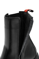 Harley Davidson Women's Black Zippered Leather Chelsea Boots | Derimod