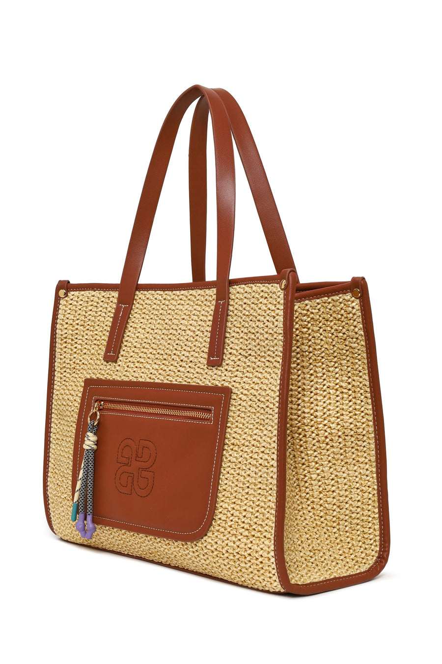 Woman Taba Wicker Shoulder Bag