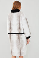 Aspen Women's White Teddy Coat | Derimod