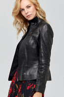 Eva Women's Leather Jacket | Derimod