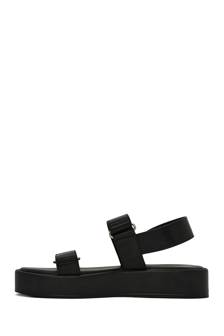 Women's Black Thick Soled Sandals