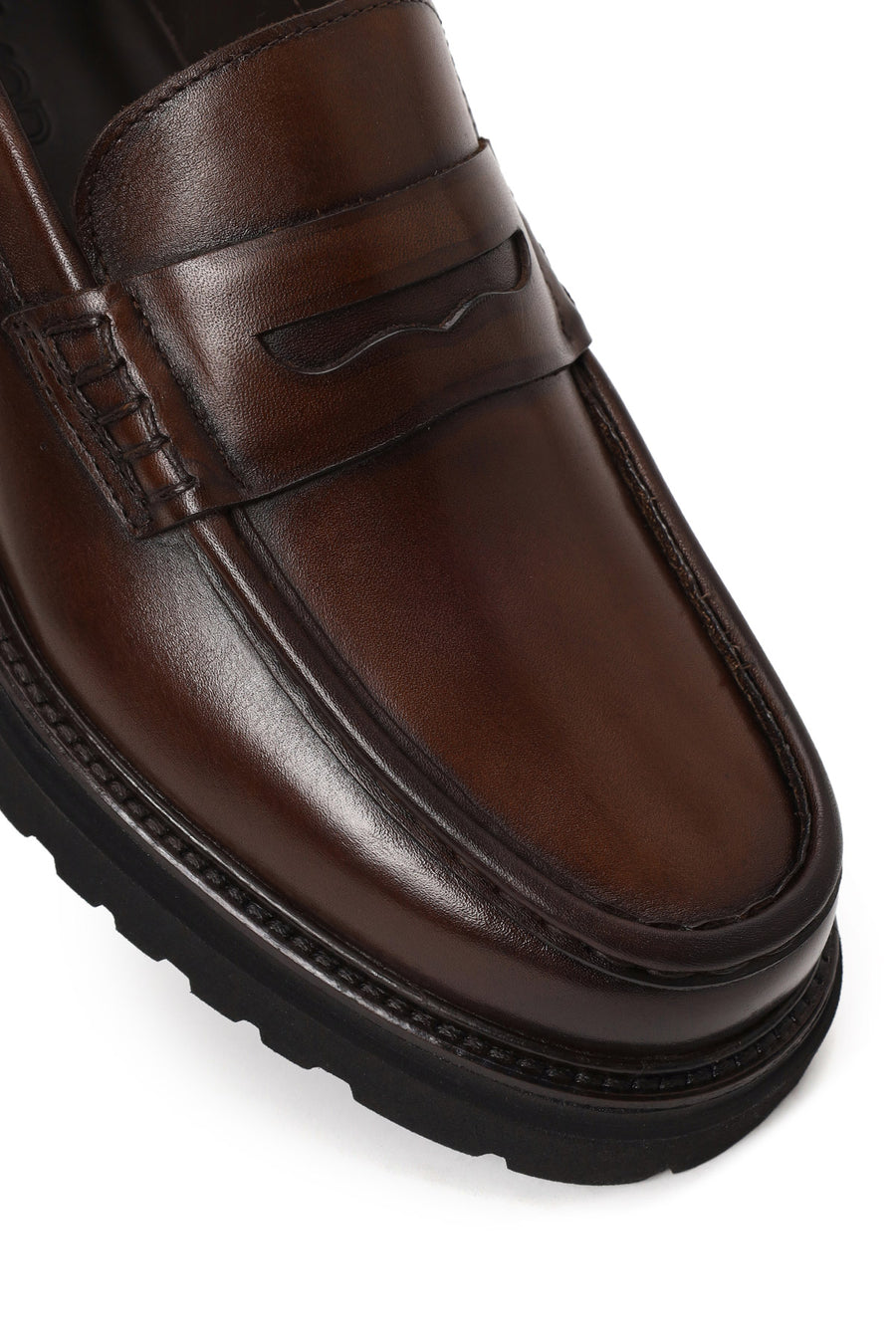 Male Brown Leather Casual Loafer