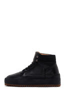 Men's Black Thick Soled Leather Sports Boots | Derimod