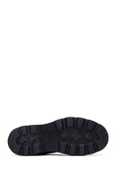 Men's Black Lace-Up Thick-Soled Leather Casual Shoes | Derimod