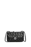 Women's Black Chain Strap Mini Quilted Crossbody Bag | Derimod