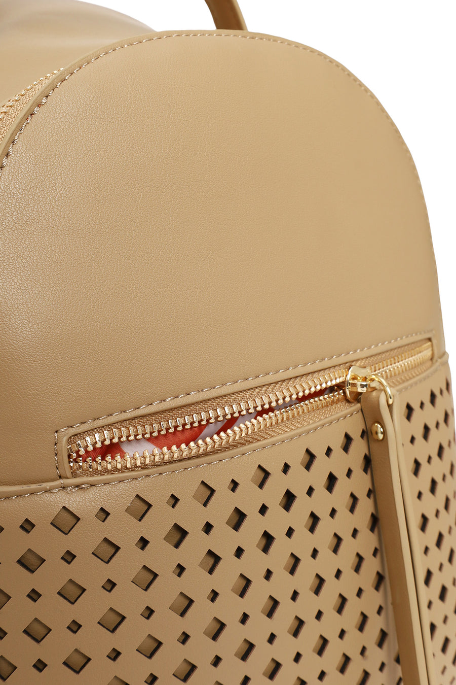 Woman Beige Backpack
