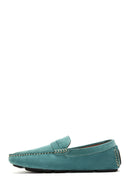 Erkek Mavi Süet Deri Casual Loafer | Derimod