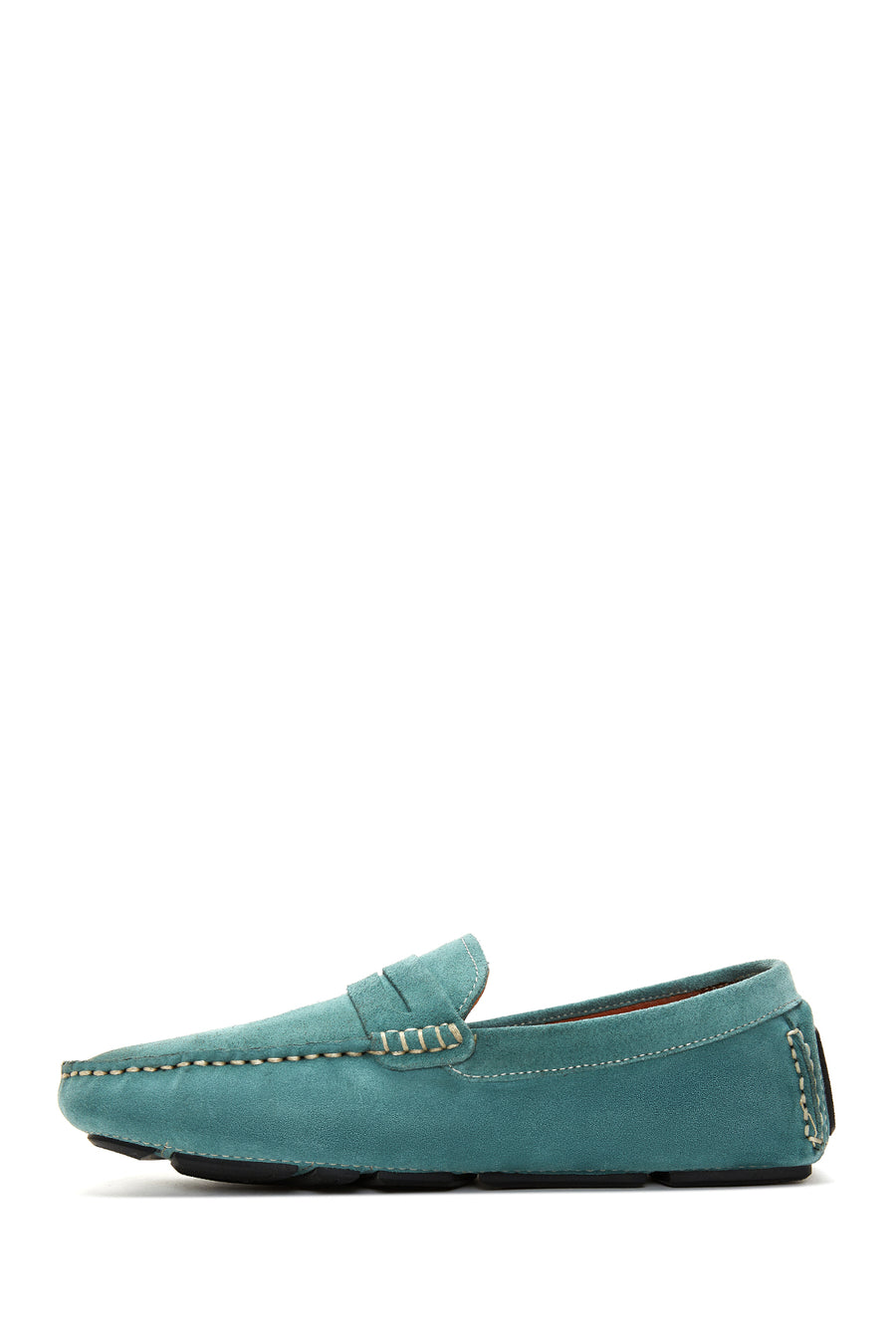 Erkek Mavi Süet Deri Casual Loafer
