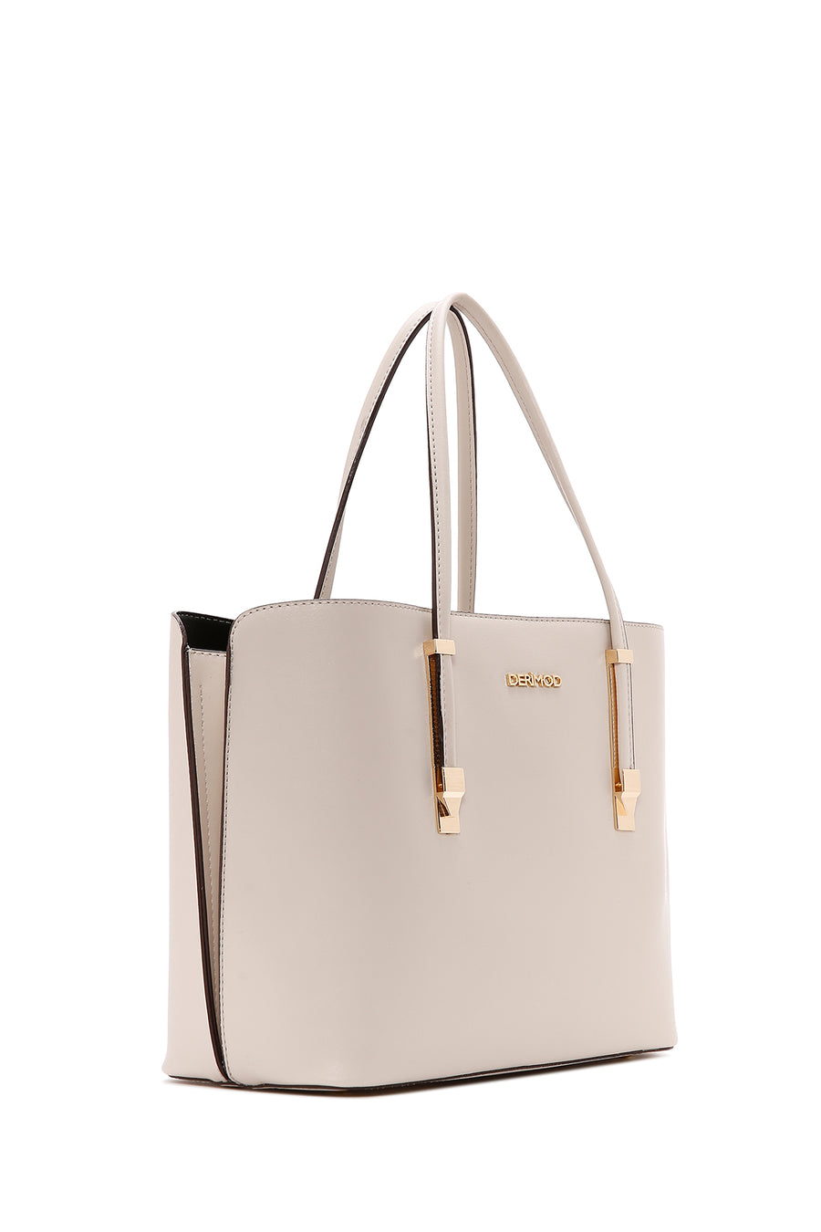 Women's Cream Long Strap Classic Shoulder Bag