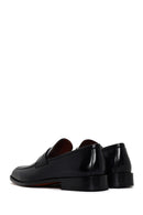 Men's Black Leather Classic Loafer | Derimod