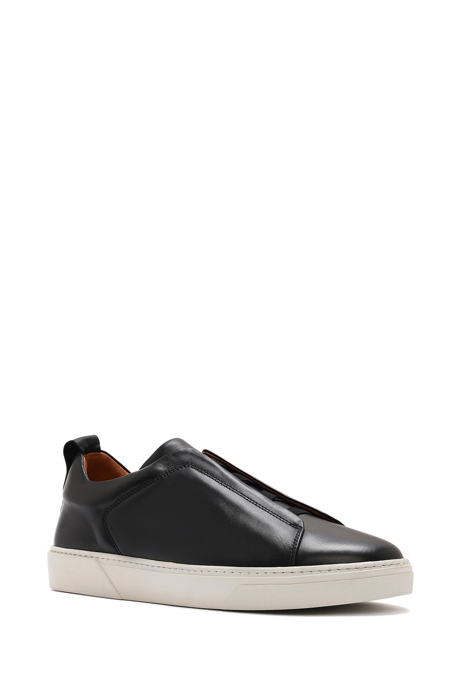 Male Black Leather Sneaker