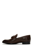 Erkek Deri Örgü Detaylı Klasik Loafer | Derimod