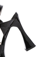 Women's Black Platform Heeled Ankle Strap Sandals | Derimod