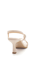 Women's Beige Heeled Sandals | Derimod