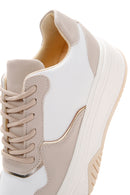 Women's Beige Thick Soled Sneaker | Derimod