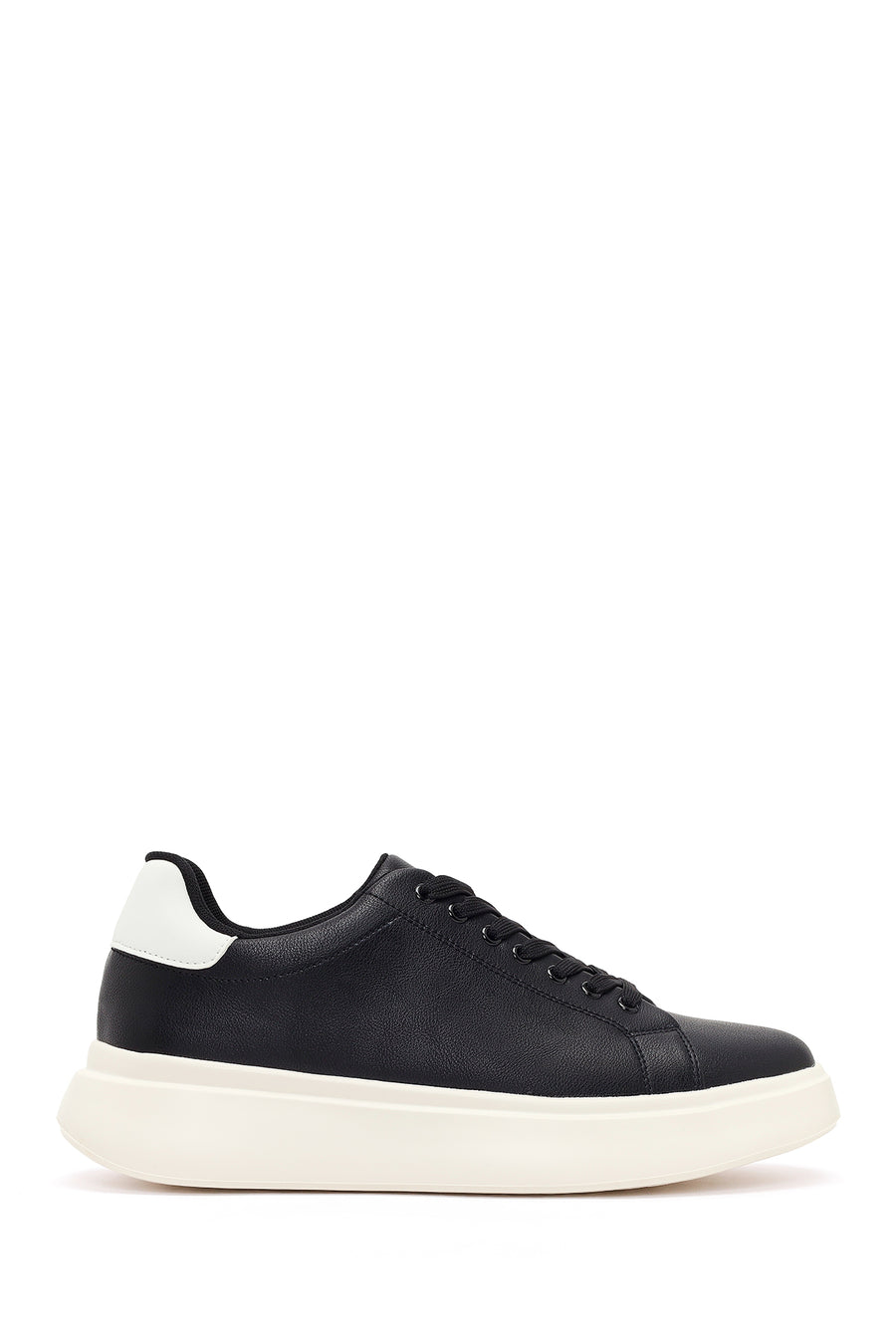 Men's Black Lace-Up Thick Sole Sneaker 26SFD6991PU | Derimod
