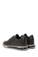 Men's Green Lace-Up Leather Casual Sneakers | Derimod