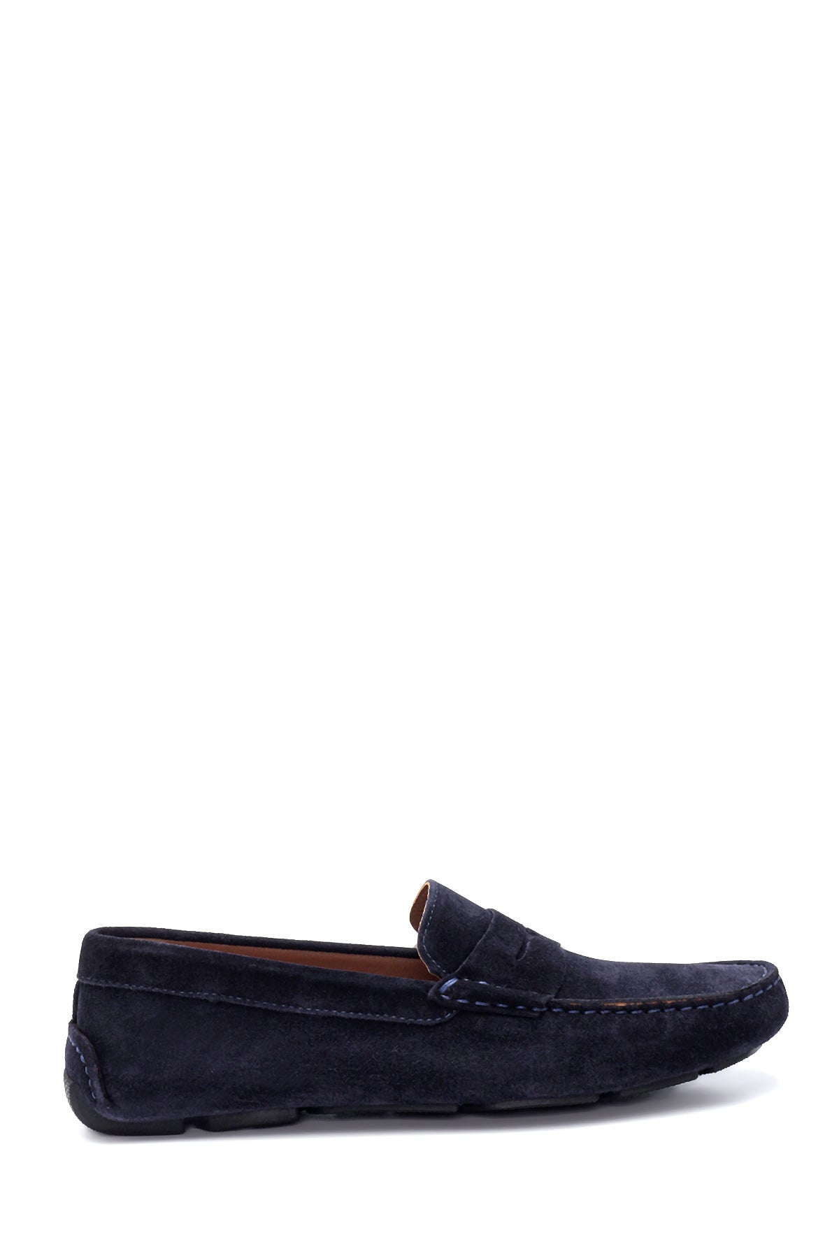 Erkek Lacivert Deri Süet Casual Loafer 22SFD622010 | Derimod