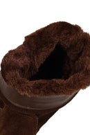 Women's Brown Suede Leather Boots | Derimod