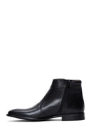 Men's Black Leather Classic Boots | Derimod