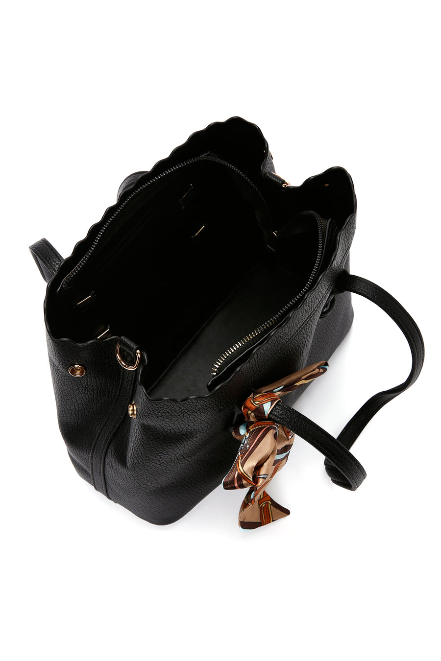 Women's Black Long Strap Shoulder Bag