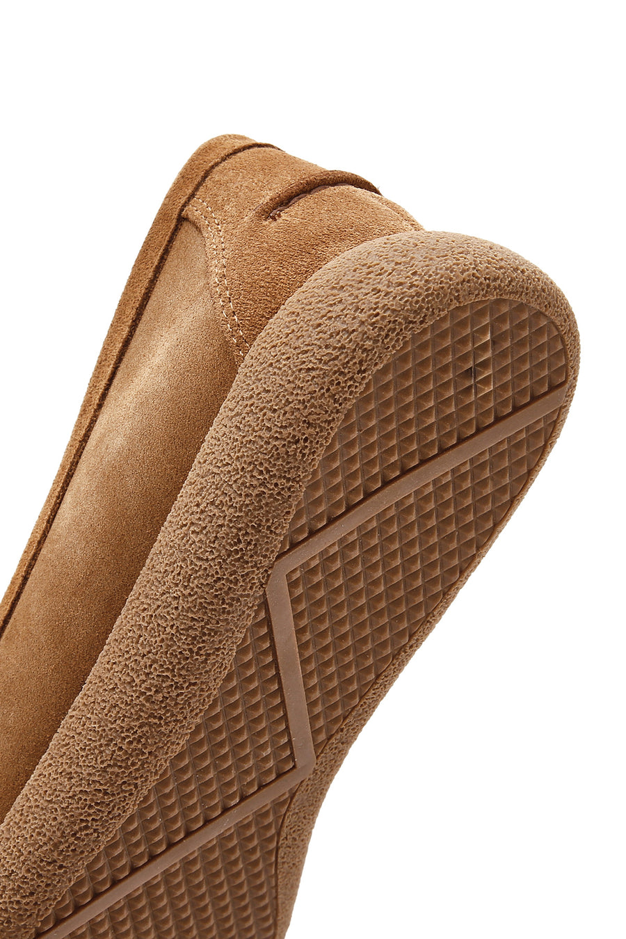 Women's Tan Suede Leather Comfort Loafer