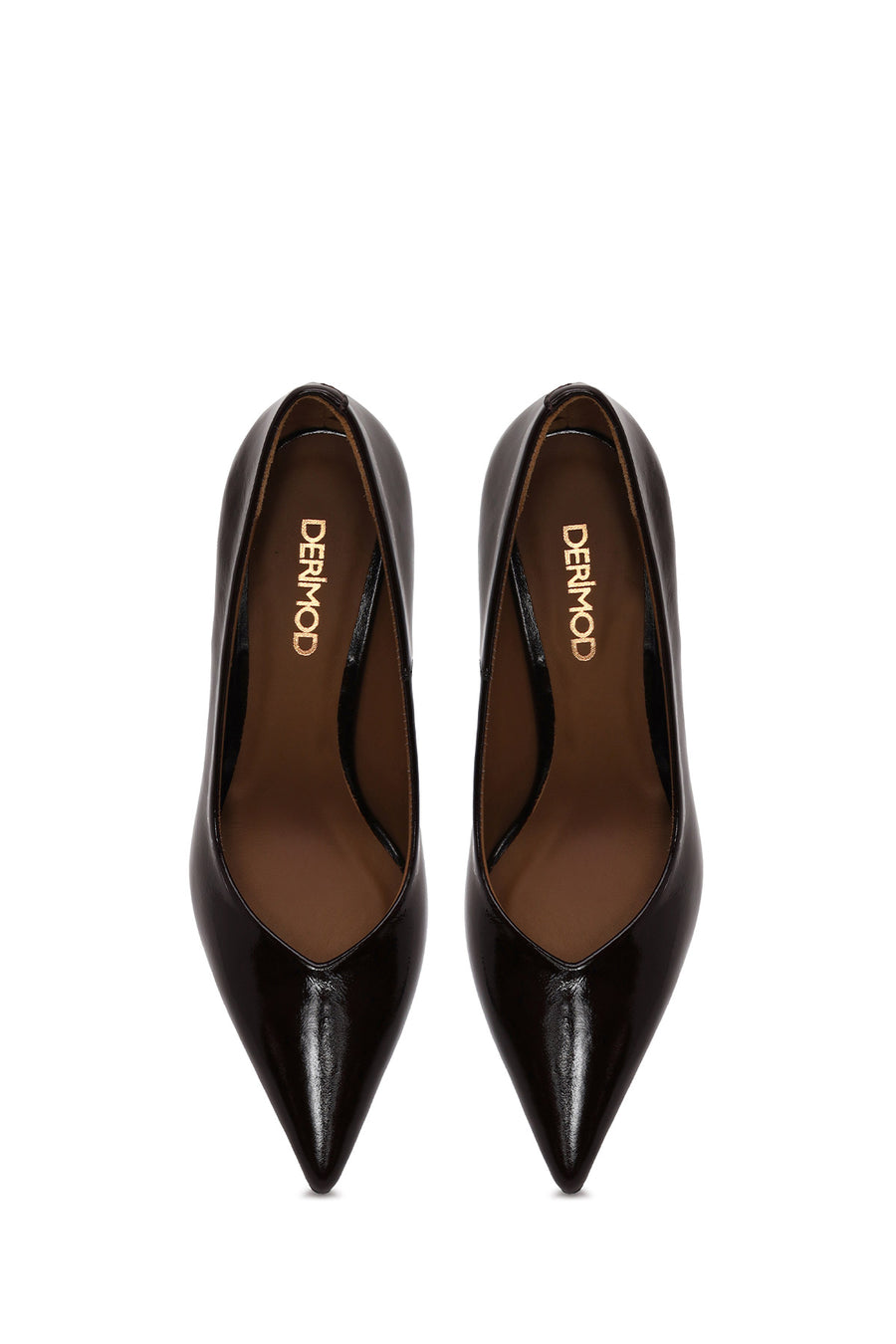 Woman Burgundy Thin-Heeled Patent Leather Leather Stiletto