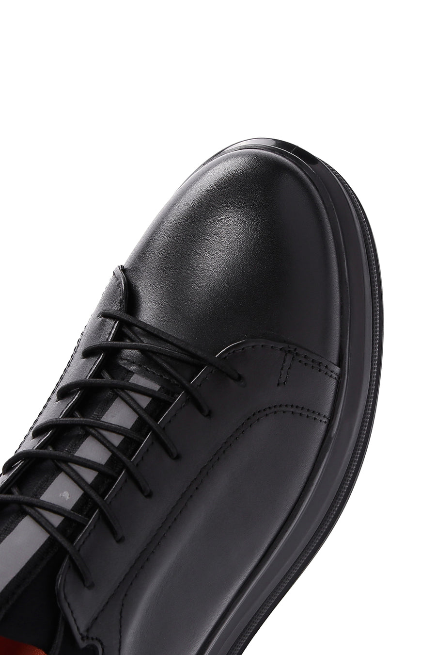 Men's Black Leather Sneaker