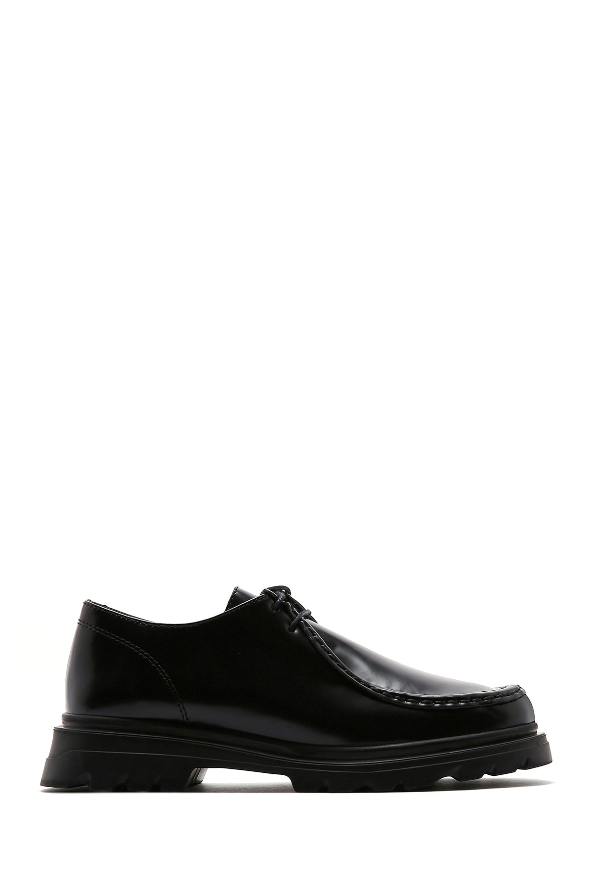 Women's Black Patent Leather Oxford Shoes 23WFD420522 | Derimod