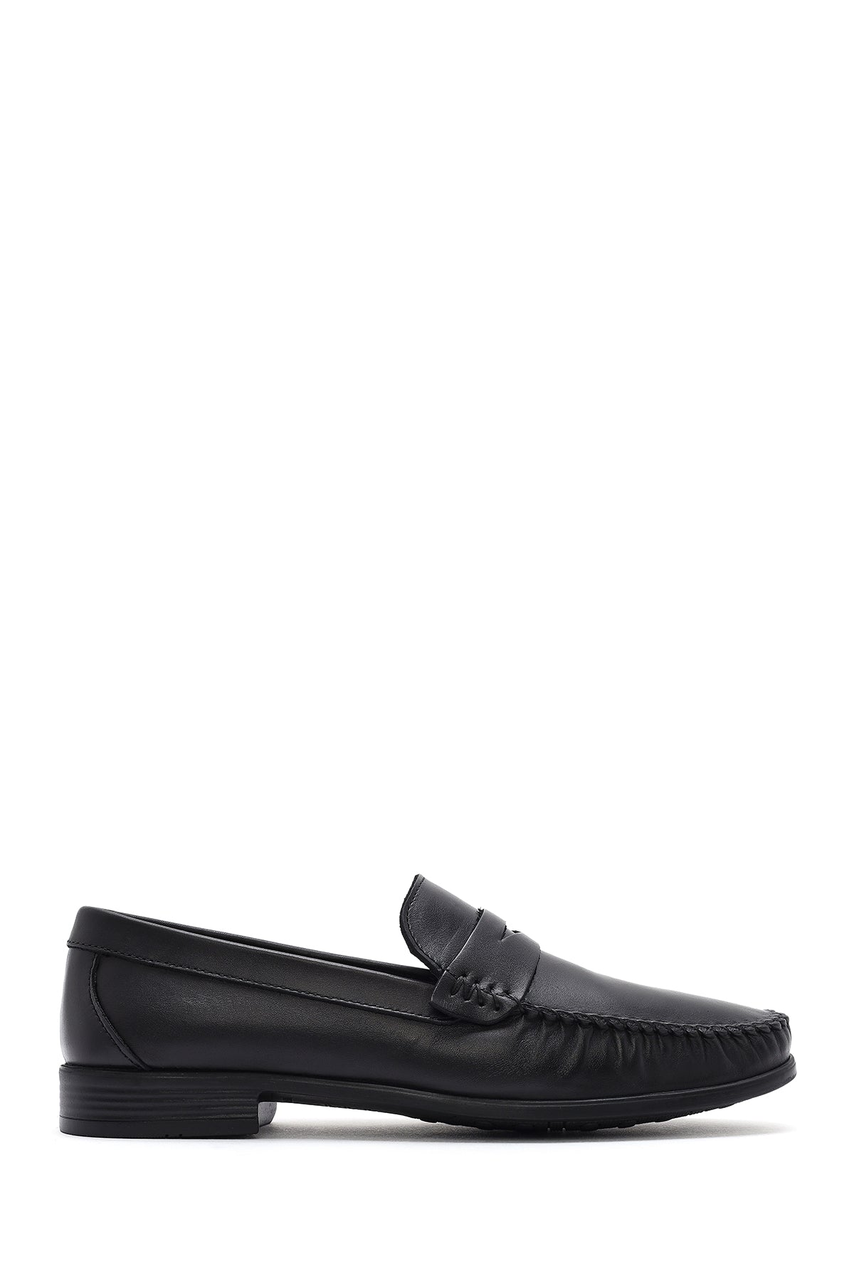 Erkek Siyah Deri Casual Loafer 25SFD754118 | Derimod