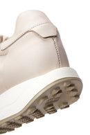 Erkek Bej Deri Sneaker | Derimod