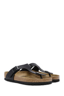 Birkenstock Women's Black Flip Flops Gizeh Bf Slippers | Derimod