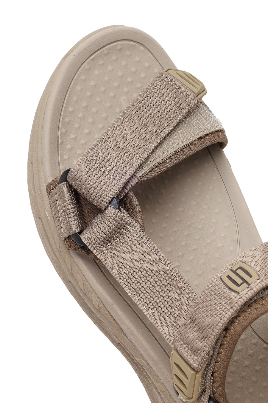 Derimod Zero Male Beige Strapped Fabric Sandals