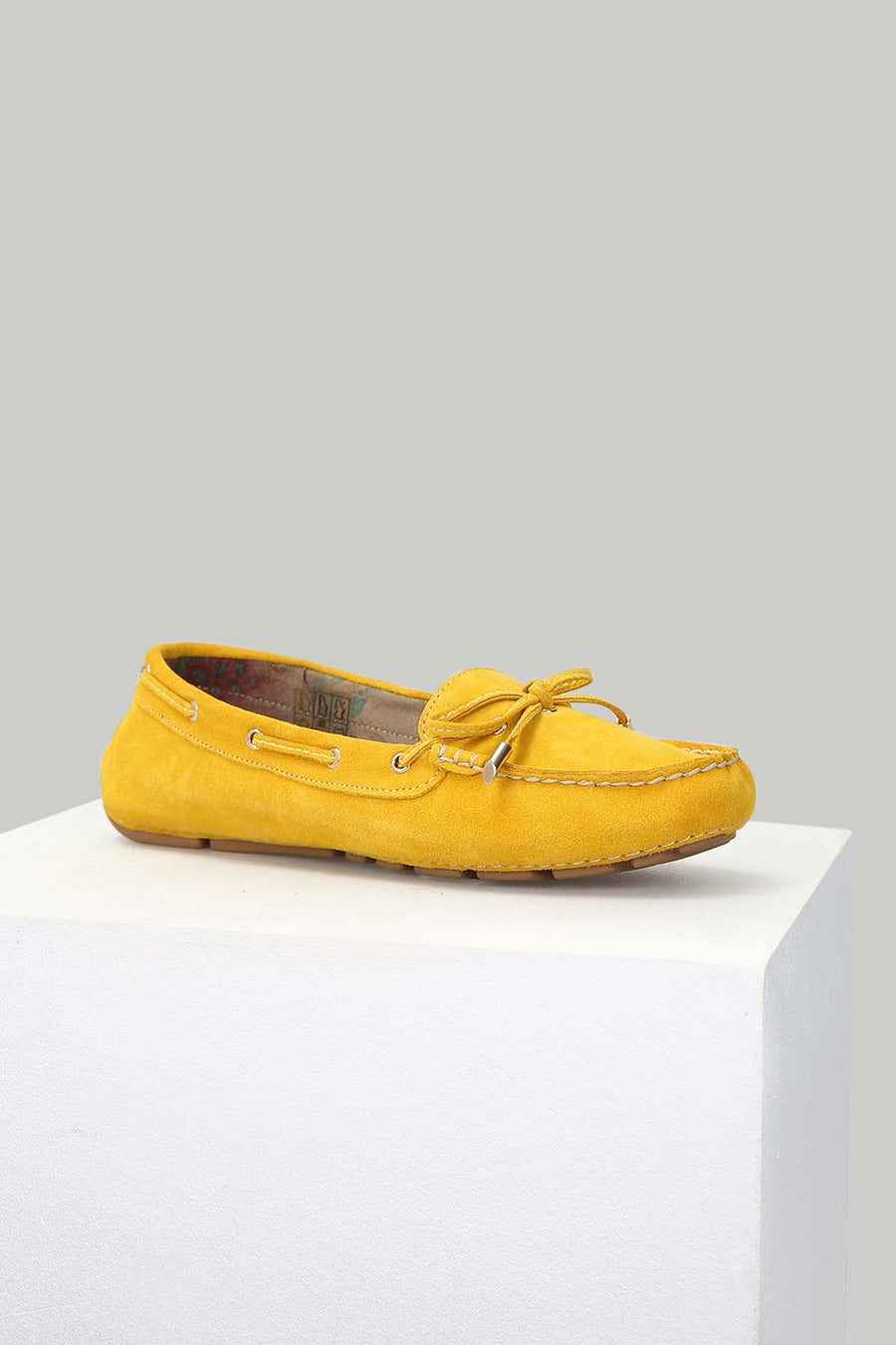 Süet Sarı Kadın Deri Loafer 18SFD280510 | Derimod