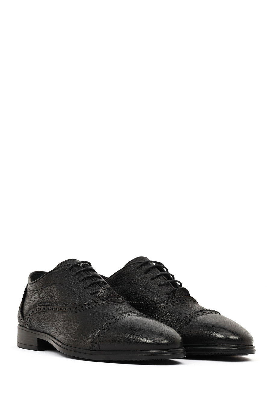 Men's Black Lace-up Classic Leather Shoes