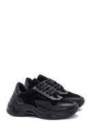 Kadın Siyah Deri Yüksek Taban Sneaker | Derimod