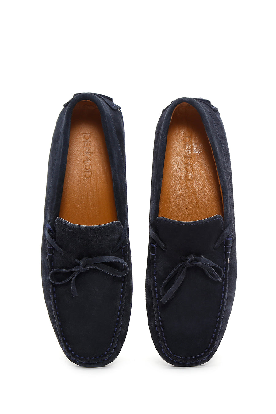 Men's Navy Blue Suede Leather Casual Loafer