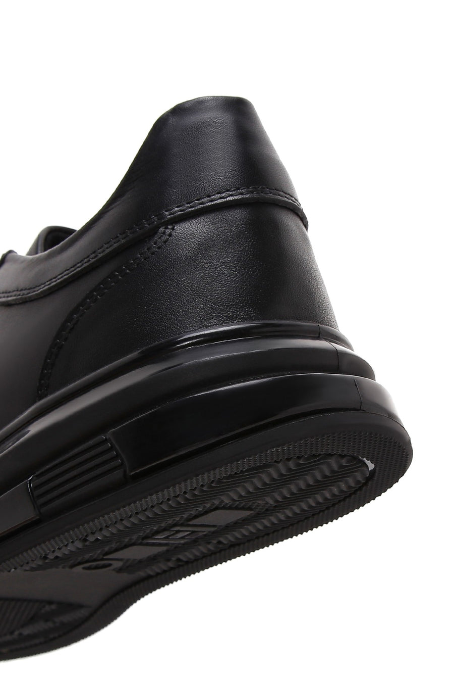 Men's Black Leather Sneaker