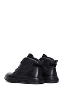 Men's Black Leather Casual Boots | Derimod