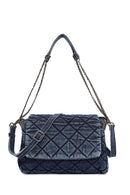 Women's Blue Fabric Shoulder Bag | Derimod