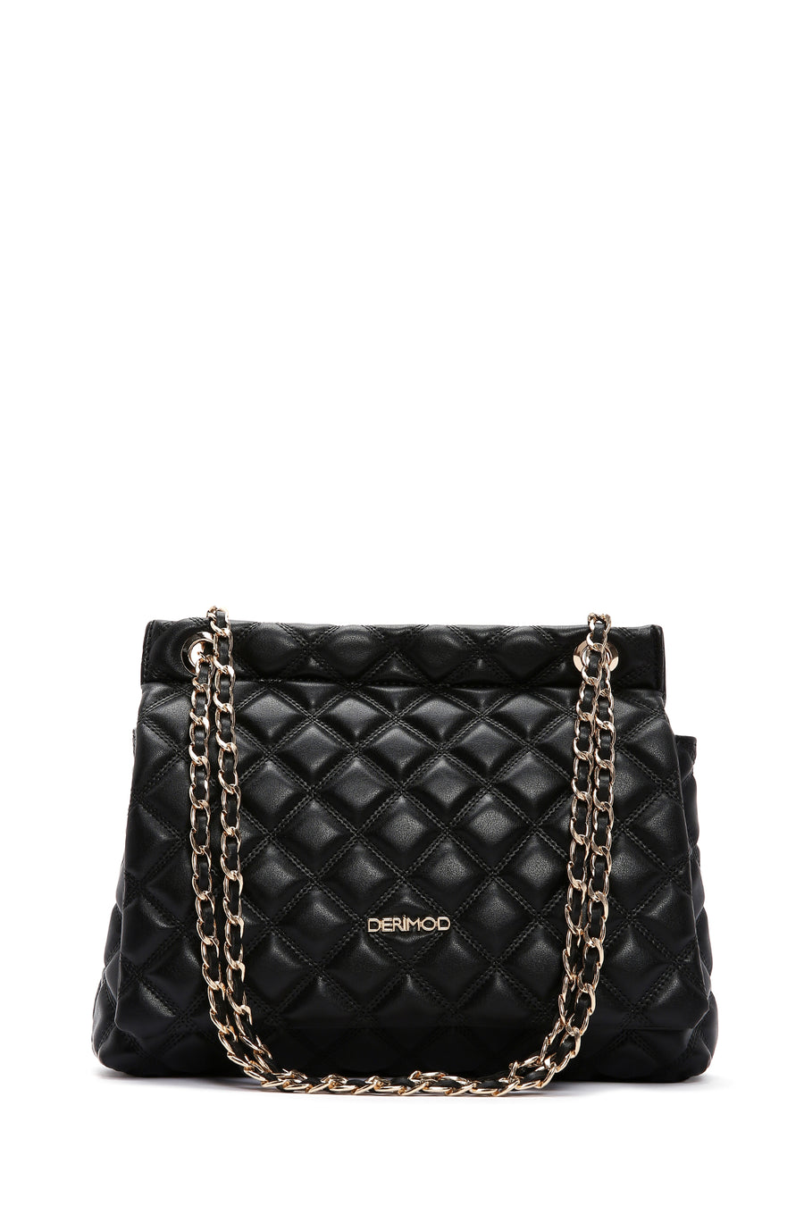Women's Black Long Strap Quilted Shoulder Bag 24SBD2005KP | Derimod